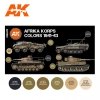 AK Interactive AK11652 3G AFRIKA KORPS COLORS 1941-1943 6x17 ml